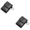 2Pièces Sacoche Oximètre Cuir Noir Compacte Usage Stockage 6