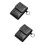 2Pièces Sacoche Oximètre Cuir Noir Compacte Usage Stockage 7
