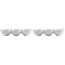2St Witte Mini Keramische Kommen, Voor Fruit, Salade En Sauzen
