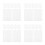 228Pcs White Pet Double Sided Blank for Game DIY 6