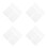228Pcs White Pet Double Sided Blank for Game DIY 7