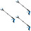 3pcs Folding Trash Can Aluminum Alloy Foldable Blue Picker 7