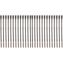 200Pcs Black Cable Zip Ties Nylon Self-Locking for Multipurpose Fixing