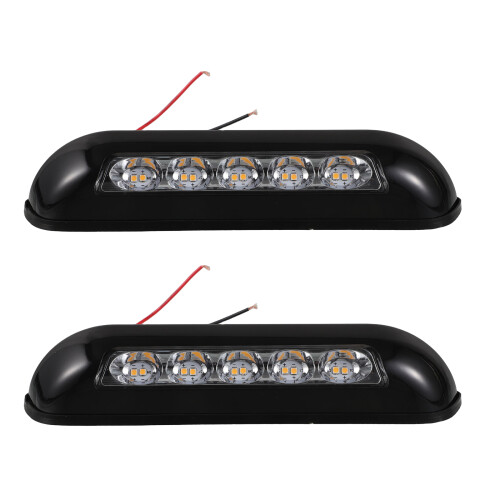 2Pcs Black Camper Trailer Exterior Lights with Awning