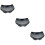 3Pcs Crack-Resistant Ceramic Bowls Multi Use Salad Dessert Serving 7