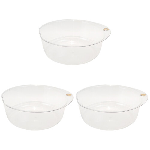 3Pcs Durable Plastic Basin Large Capacity for Foot Soaking and Washing