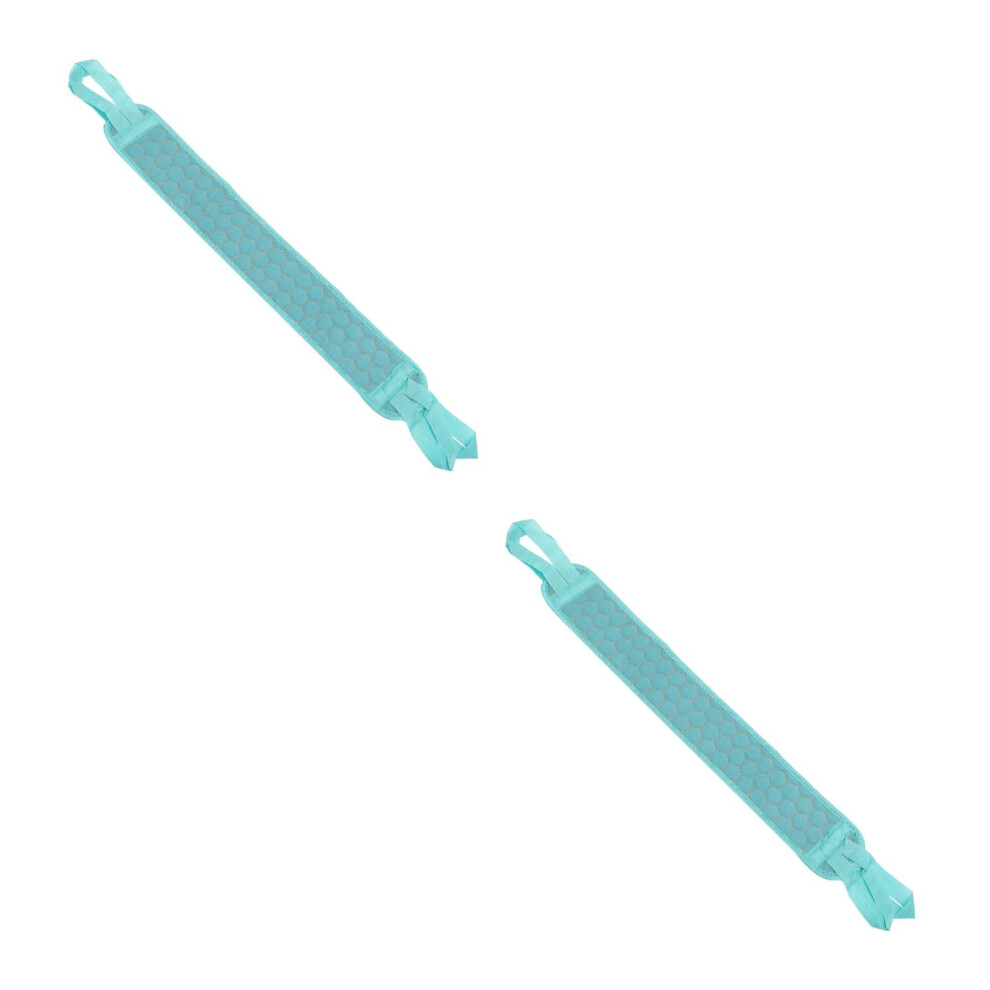 Solustre 2Pcs Back Rub Towel Long Straps For Comfortable Bathing