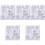 5 Pieces Drawing Paper Children'S Graffiti Scroll For 4