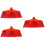 3Pcs Red Kitchen Broom Heads for Precise Cleaning and Use 8