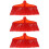 3Pcs Red Kitchen Broom Heads for Precise Cleaning and Use 9