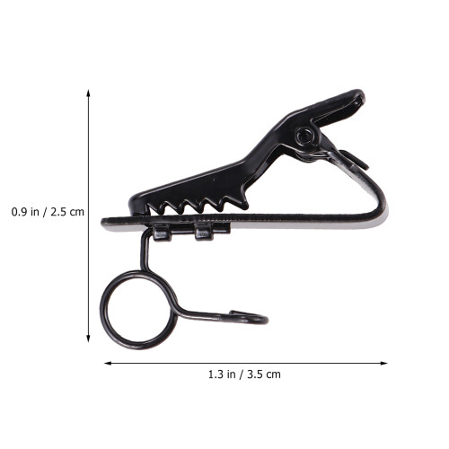 24Stk Lavalier Mikrofon Clip Schwarz Elastisch Für Mobilgerät 1