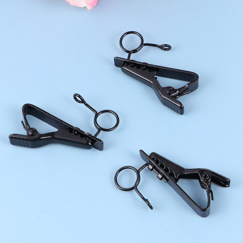24Stk Lavalier Mikrofon Clip Schwarz Elastisch Für Mobilgerät 2