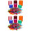 1000Pcs Clear Round Chips Plastic Game Markers Reusable Colorful 4