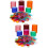 1000Pcs Clear Round Chips Plastic Game Markers Reusable Colorful 6