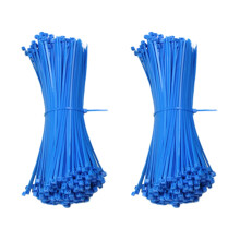 2000Pcs Blue Nylon Cable Ties Wire Durable Self-Locking
