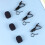 24Stk Lavalier Mikrofon Clip Schwarz Elastisch Für Mobilgerät 6