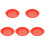 5Pcs Portable Red Plastic Sand Sieves Interactive Beach Toy for Kids 1