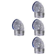 4Pcs Silver Foil Ventilation Hose Dryer Exhaust Flexible Duct for Fan