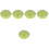 5pcs Box Bread Storage Box Round Pp Nut Box Green 5