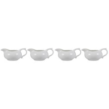 4Pcs White Ceramic Sauce Containers Gravy Cups for Home