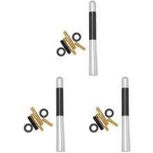 3St Zilveren Aluminium Auto Antenne Universeel Voor Offroad Gebruik