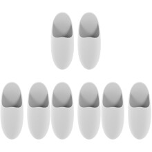 8Pcs Grey Silicone Toothbrush Holder Wall Mount for Bathroom Storage