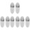 8Pcs Grey Silicone Toothbrush Holder Wall Mount for Bathroom Storage 1