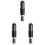 3Stk Makeup Set Schwarz, Leichtes, Tragbares Kosmetikpinsel Set 1