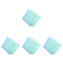 8Pcs Baby Cotton Burp Cloths Assorted Colors Absorbent Soft Material