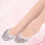 2Pairs Multi Use Ballet Shoes with Sequin Half Sole 10