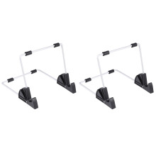 2St Aluminium Tablet Bracket Zwart Lazy Mount Desktop Houder