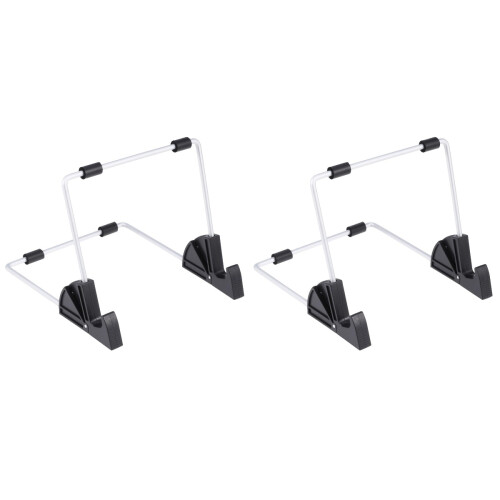 2St Aluminium Tablet Bracket Zwart Lazy Mount Desktop Houder
