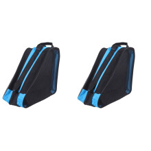 2Pcs Children Roller Skating Shoes Bag Blue Tote Durable Outdoor Use