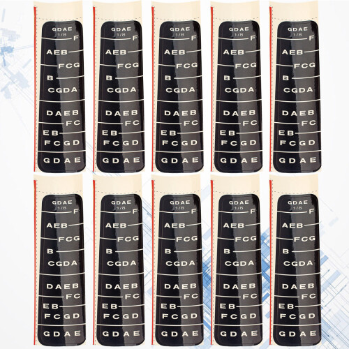 10Pcs Black Violin Fretboard Note Stickers Easy-Use Finger Guide