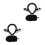 2Ensembles Ensemble Costume Agneau Noir Queue Et Bandeau Confortable 4