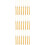 24Pcs Polyester Graduation Tassels Gold Decorative Cap Accessories 9