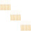 24Pcs Polyester Graduation Tassels Gold Decorative Cap Accessories 10