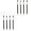 8 Pcs Eye Make-Up Brush Kit Eye And Silver 3