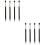 8 Pcs Eye Make-Up Brush Kit Eye And Silver 6