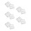 10Pcs Silicone Nail Decor Mold DIY Nail Decoration 3D Pattern White 11