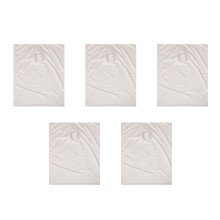 5Pcs Easy-Clean Massage Bed Cover Elastic Cotton Beige for Salons