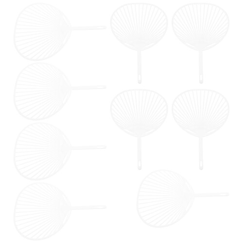 60Pcs DIY White Plastic Fan Frame for Chinese Style Handheld Fans 2