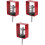 3Pièces Isolateur De Vibration Rouge En Caoutchouc Pour Machine 4