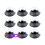 200Pcs Food Grade Pet Cake Dome Boxes Clear Mooncake Cupcake Holders 5