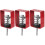 3Pièces Isolateur De Vibration Rouge En Caoutchouc Pour Machine 5