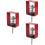 3Pièces Isolateur De Vibration Rouge En Caoutchouc Pour Machine 7