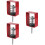 3Pièces Isolateur De Vibration Rouge En Caoutchouc Pour Machine 8