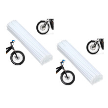144 Pcs Plastic Sleeves Reflective Spoke Covers Suv Decorate