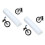 144 Pcs Plastic Sleeves Reflective Spoke Covers Suv Decorate 1