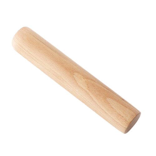 3Pcs Light Brown Lotus Wood Dumpling Skin Maker and Dough Roller 1